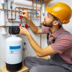 How to install a water softener on pre-plumbed lines